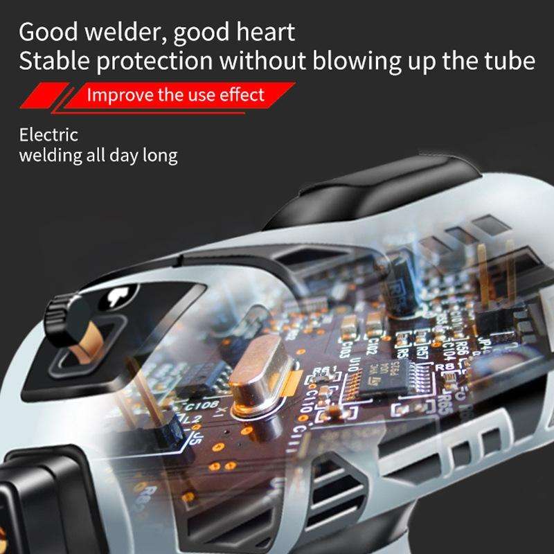 Handheld Welding Machine Home Small Portable Inverter Welder(Green EU Plug 220V)