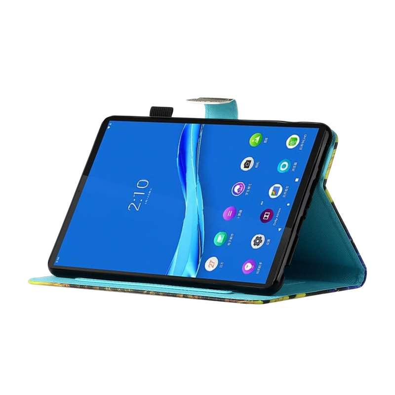 For Lenovo Tab M10 Plus 10.6 3rd Gen 2022 Coloured Drawing Stitching Smart Leather Tablet Case(Li...