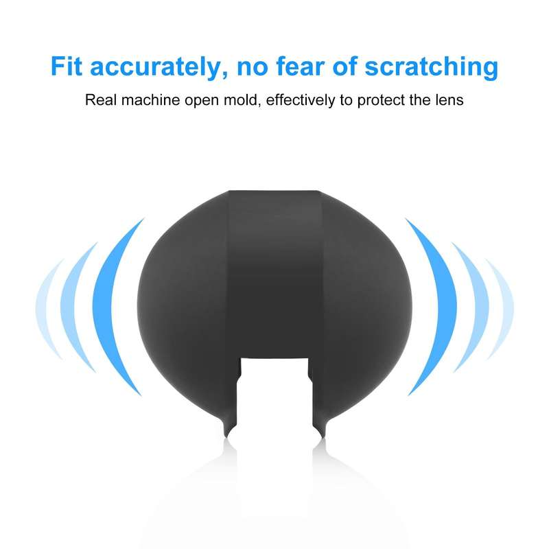 For Insta360 X3 / X4 PULUZ Invisible Dive Case Lens Guard Silicone Protective Cover (Black)