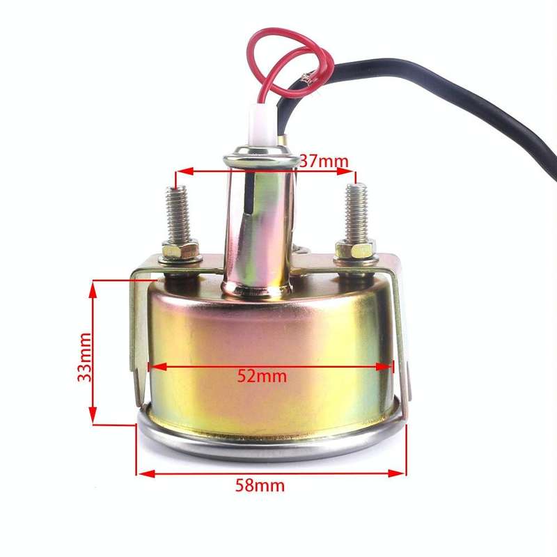 Car Modified 12V Universal 52mm Mechanical Water Temperature Gauge