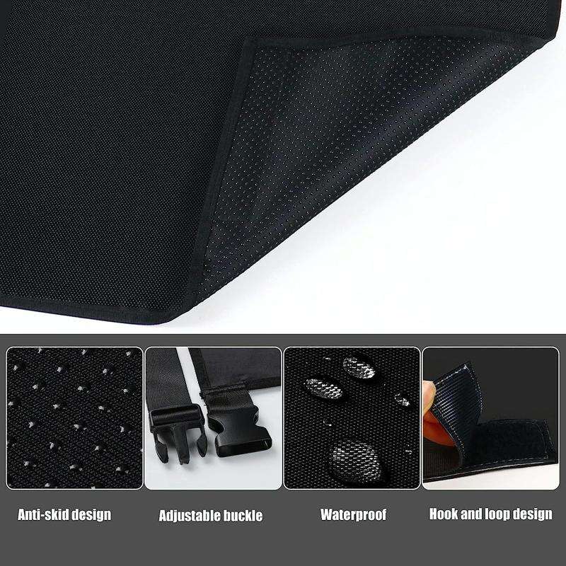 79 x 44cm Kids Airplane Seat Extender Portable Travel Seat Cushion(Blue)