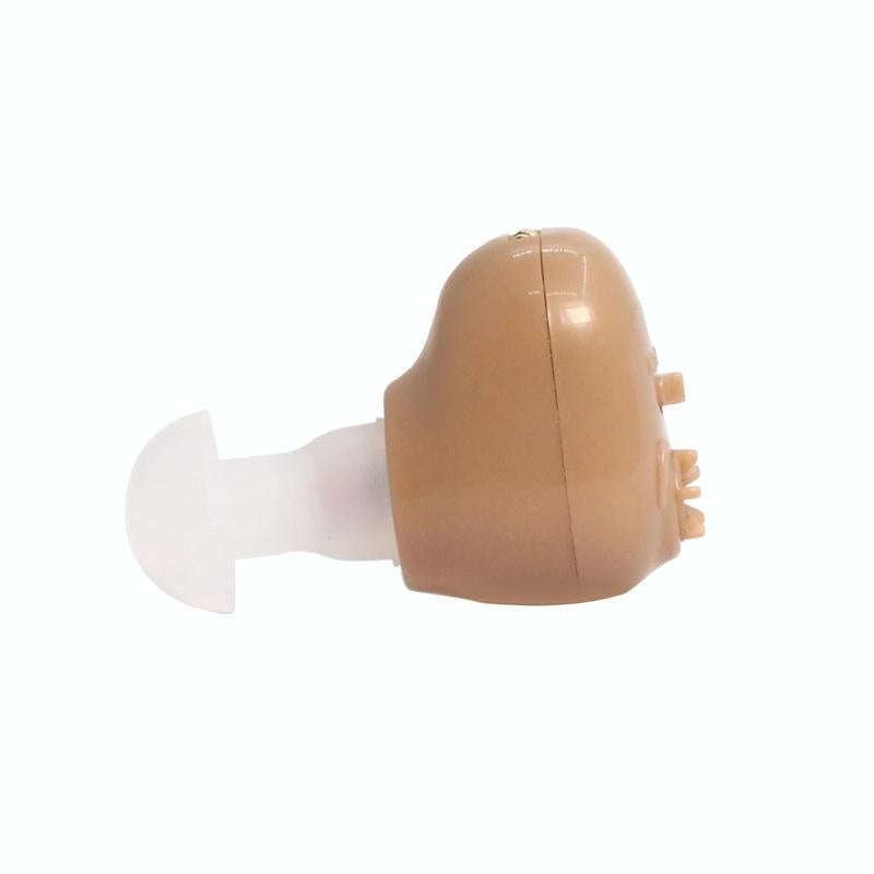 Elderly Sound Amplifier Portable Ear Canal Rechargeable Hearing Aid, Specification: EU Plug(Skin ...