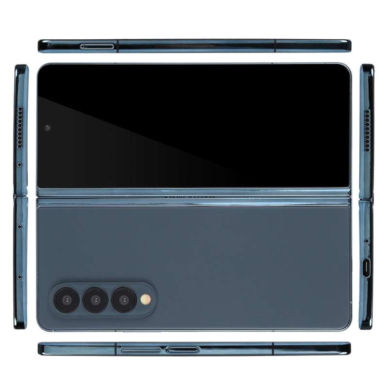 For Samsung Galaxy Z Fold4 Black Screen Non-Working Fake Dummy Display Model(Blue)