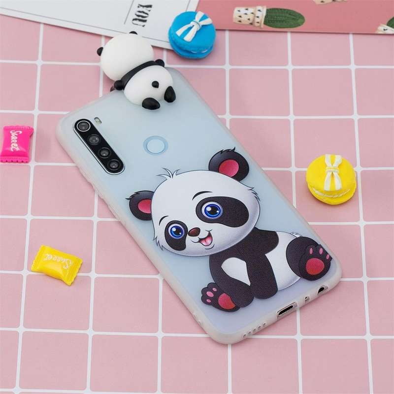 For Xiaomi Redmi Note 8 Shockproof Cartoon TPU Protective Case(Panda)