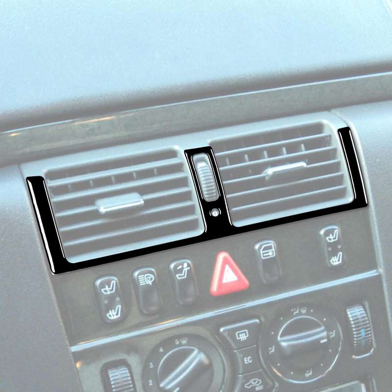 For Mercedes-Benz E-Class W210 1996-2002 Car Central AC Air Outlet Decorative Sticker, Left and R...