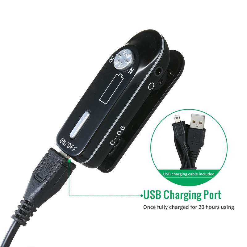 Z-C06 USB Rechargeable Digital Hearing Aid Sound Amplifier for Elder Seniors(Black)