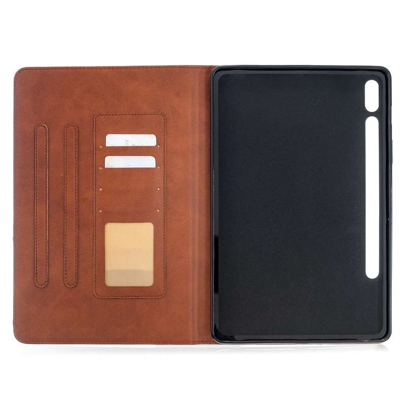 For Samsung Galaxy Tab S8 / Galaxy Tab S7 T870 Rhombus Texture Horizontal Flip Magnetic Leather C...