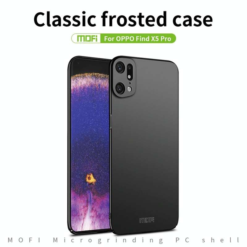 For OPPO Find X5 Pro MOFI Frosted PC Ultra-thin Hard Case(Gold)