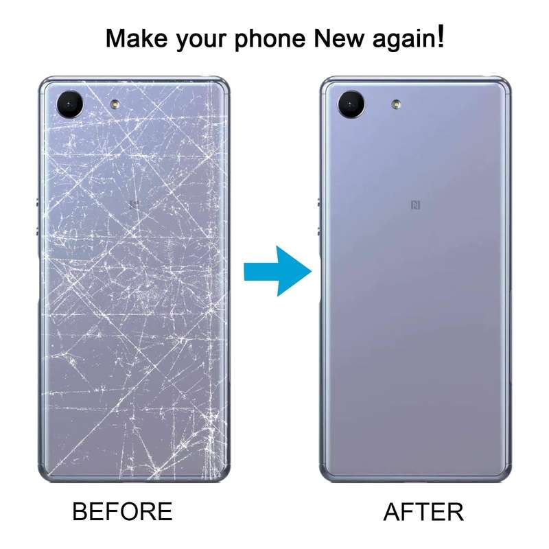 For Sony Xperia Ace Original Battery Back Cover with Camera Lens Cover(Purple)