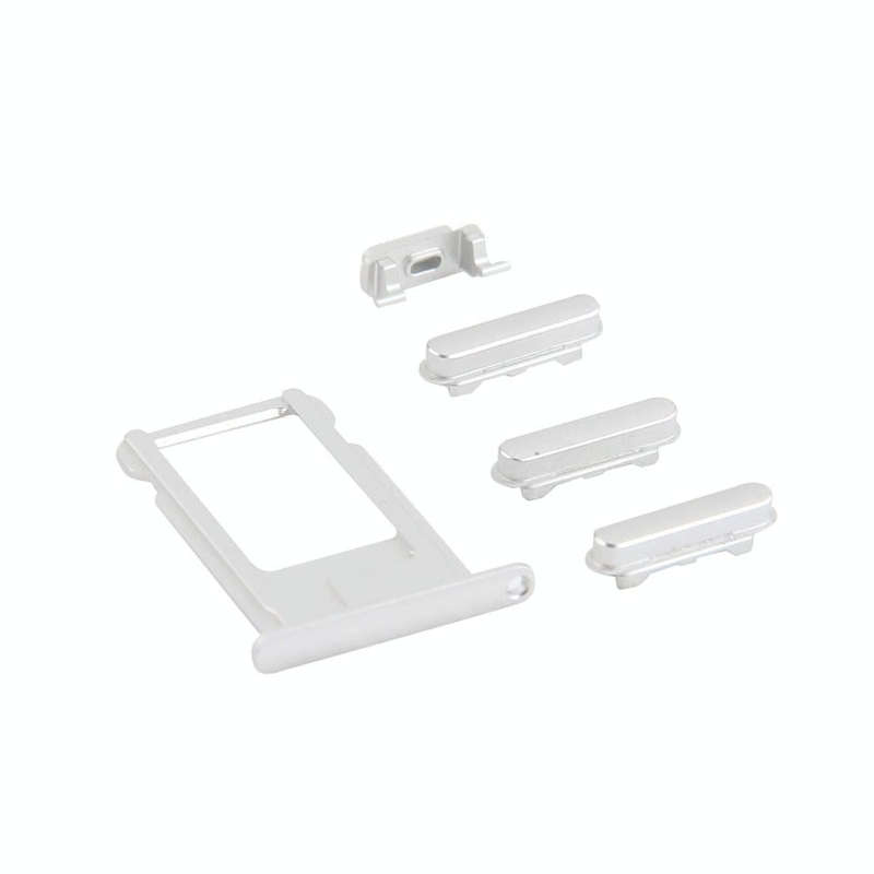 4 in 1 for iPhone 6 Plus (Card Tray + Volume Control Key + Power Button + Mute Switch Vibrator Ke...