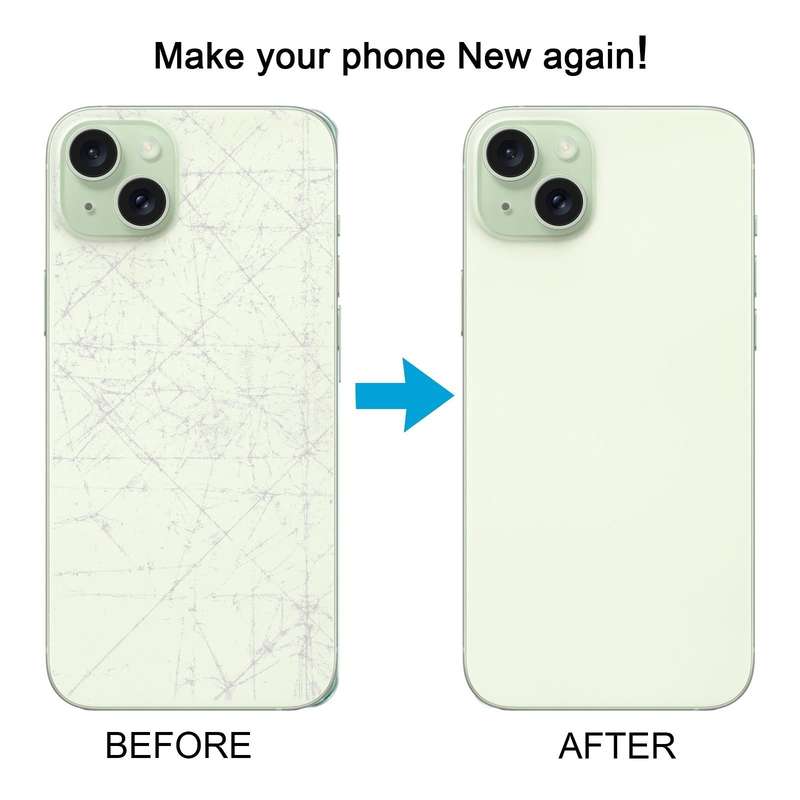 For iPhone 15 Glass Battery Back Cover(Green)