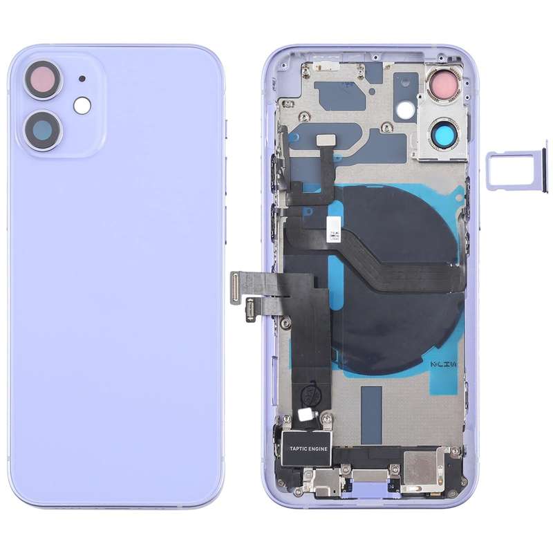 Battery Back Cover Assembly (with Side Keys & Speaker Ringer Buzzer & Motor & Camera Lens & Card ...