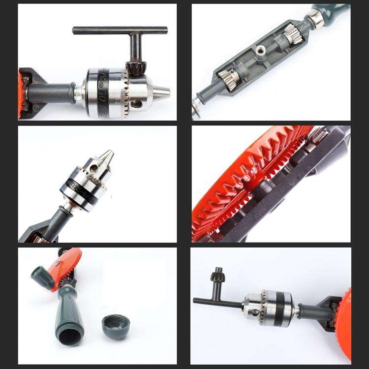 Powerful Manual Drill Steel Precision Casting DIY Woodworking Drill Universal Hand Drill Teaching...