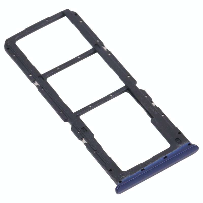 For OPPO Realme C17 RMX2101  SIM Card Tray + SIM Card Tray + Micro SD Card Tray (Blue)
