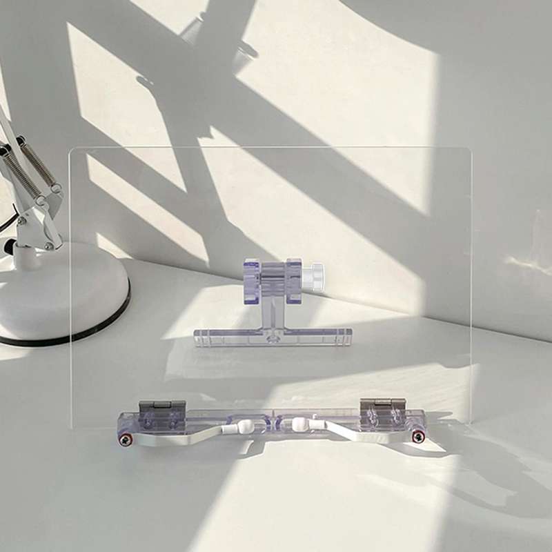Acrylic Reading Rack Tablet Stand Desk Stand,Style: Short Type
