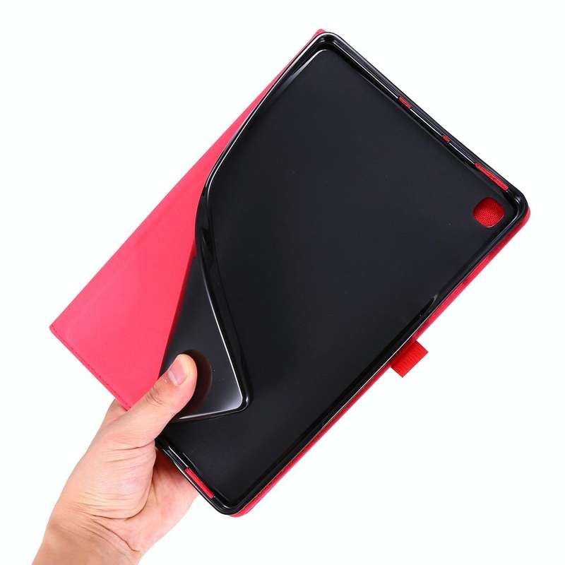 For Samsung Galaxy Tab S6 Lite Horizontal Flip TPU + Fabric PU Leather Protective Case with Name ...
