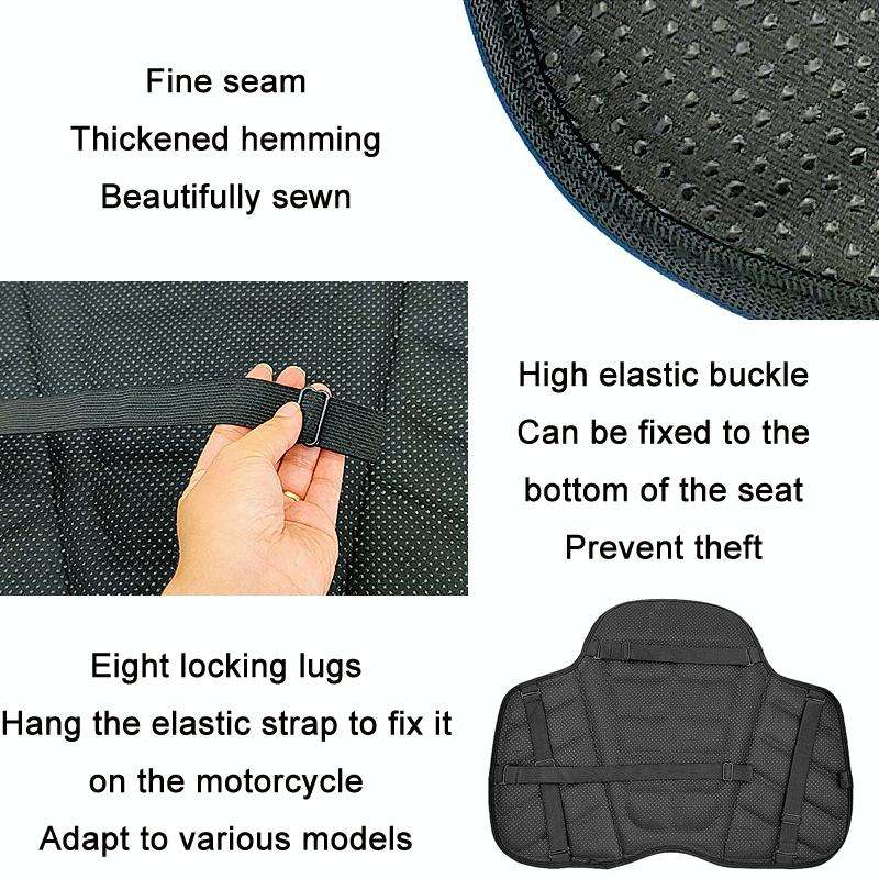 Shock Absorption Heat Insulation Breathable Motorcycle Seat Cushion, Style: Saddle Type