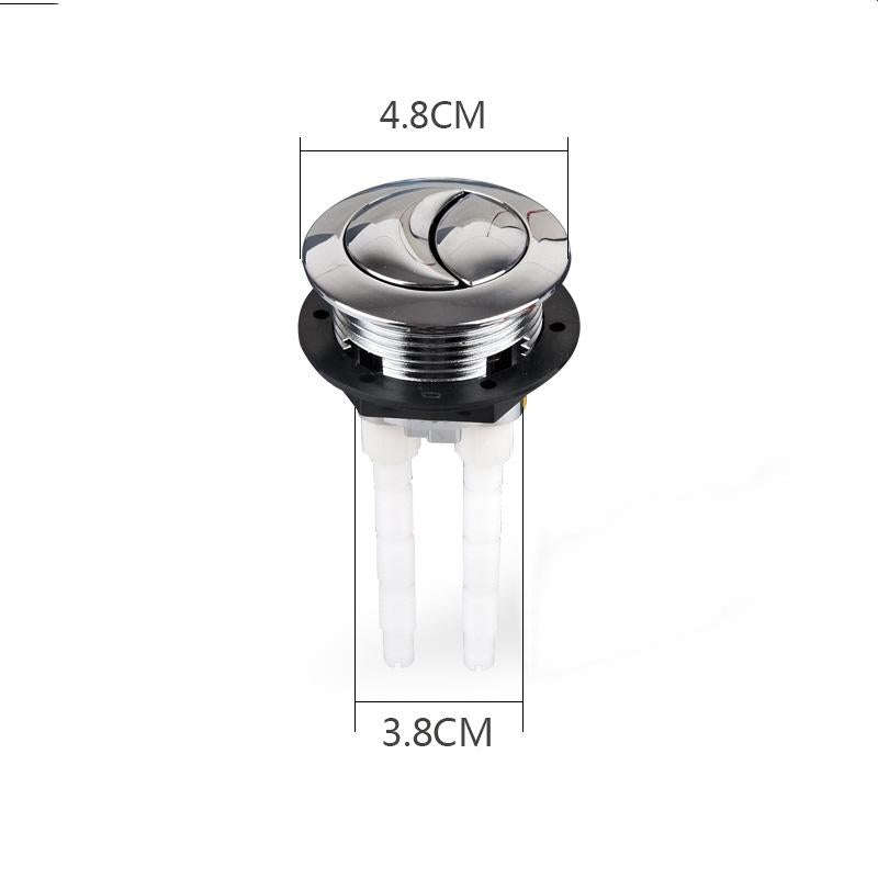 Toilet Tank Stainless Steel Spring Single and Double Buttons, Spec: 2 Buttons 38mm