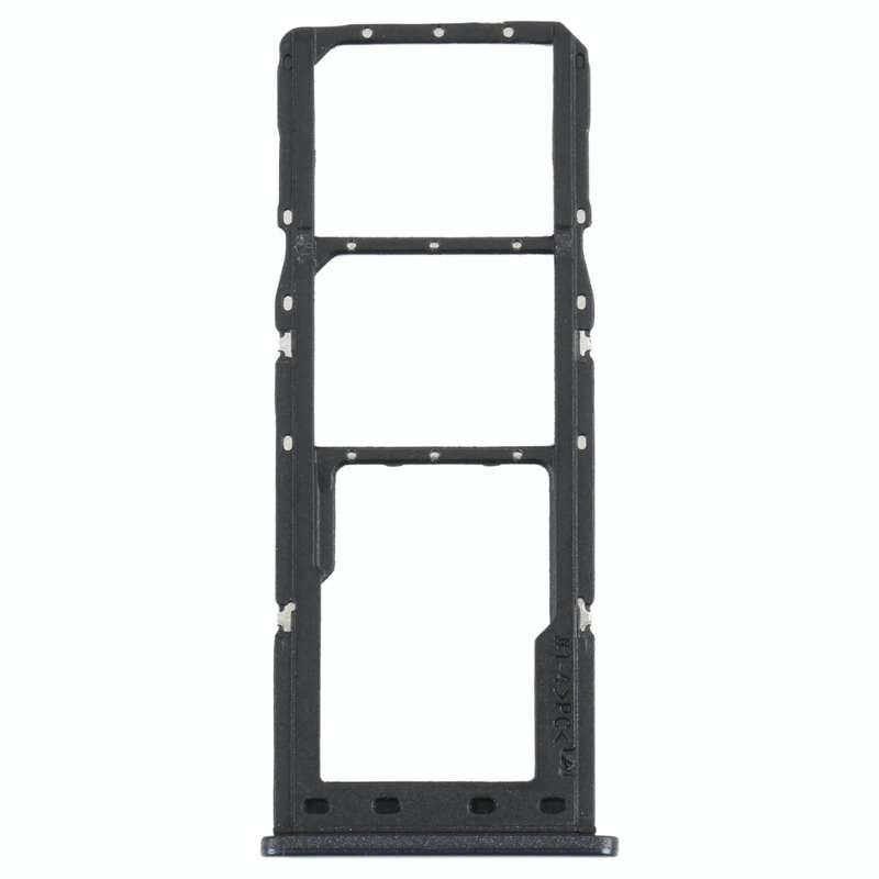 For Samsung Galaxy M12 SM-M127 SIM Card Tray + SIM Card Tray + Micro SD Card Tray (Black)