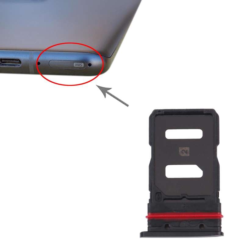SIM Card Tray + SIM Card Tray for Asus Zenfone 8 ZS590KS(Frosted Black)