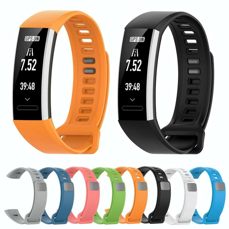 For Huawei Band 2 Pro / Band 2 / ERS-B19 / ERS-B29 Sports Bracelet Silicone Watch Band(Black)