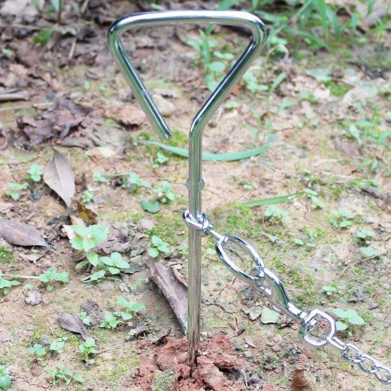Stainless Steel Dog Spiral Tie Out 360 Degree Rotation Anti Wrap Fixed Pile Outdoor Camping Stake...