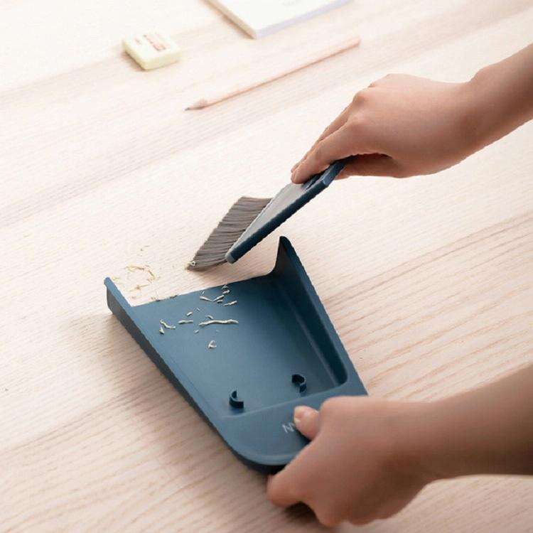Mini Broom and Dustpan Combination Set Household Soft Fur Small Broom Desktop Cleaning Brush Wipe...