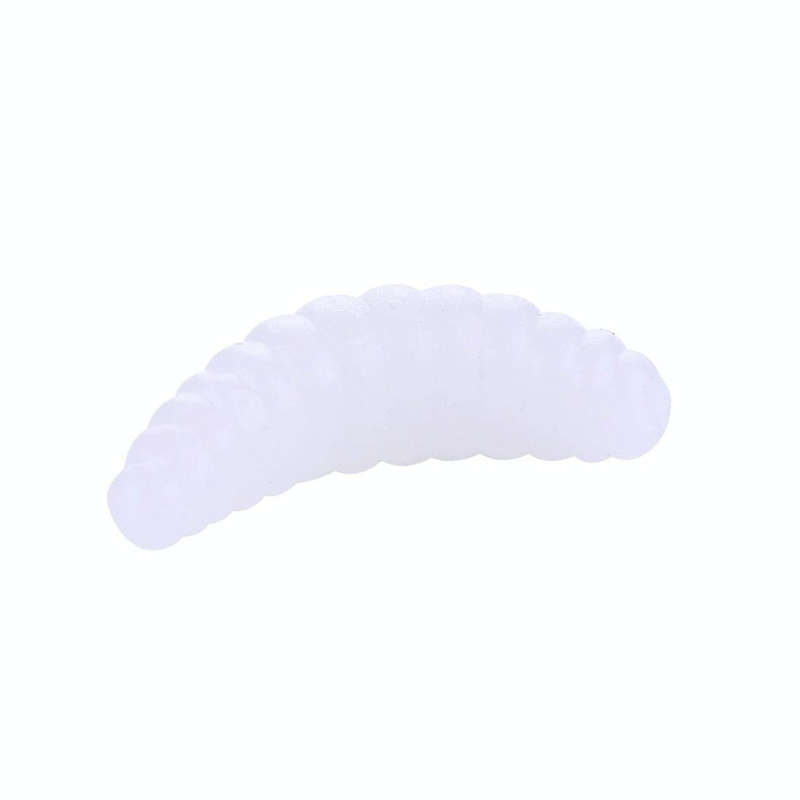 HENGJIA SO106 50 PCS 20mm Simulation Bread Bait Worms Crescent Soft Bait Horseback Fish Worm Bait...