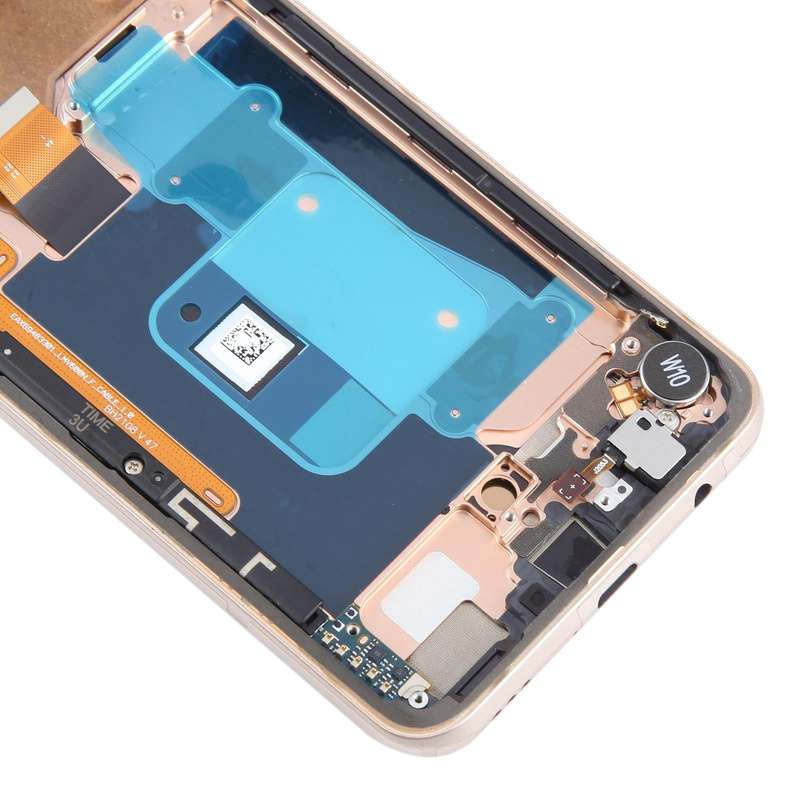 For LG V60 ThinQ US Version Original LCD Screen Digitizer Full Assembly with Frame (Gold)
