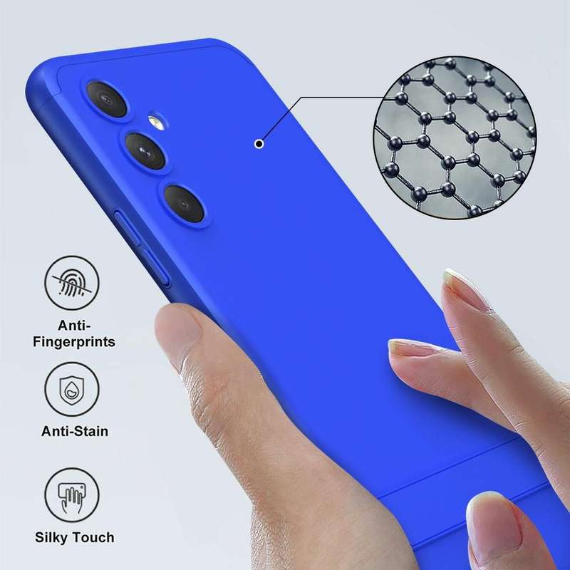 For Samsung Galaxy A54 5G GKK Three Stage Splicing Full Coverage PC Phone Case(Blue)