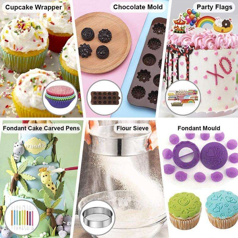 407 In 1 Cake Turntable Baking Tool Set
