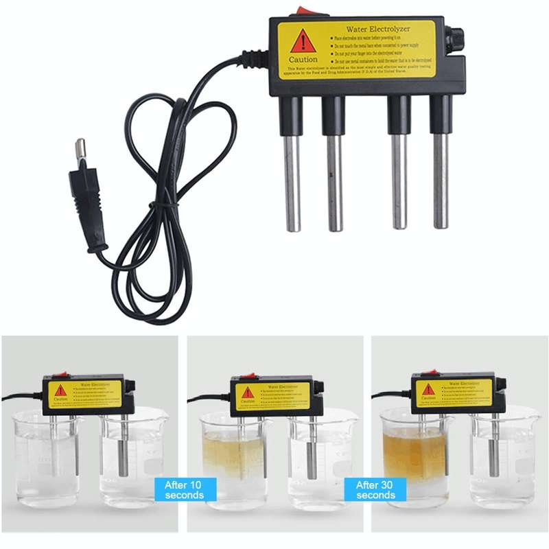 2 PCS Household Electrolyzer Test Electrolysis Water Tools Water Purity Level Meter PH Testing To...
