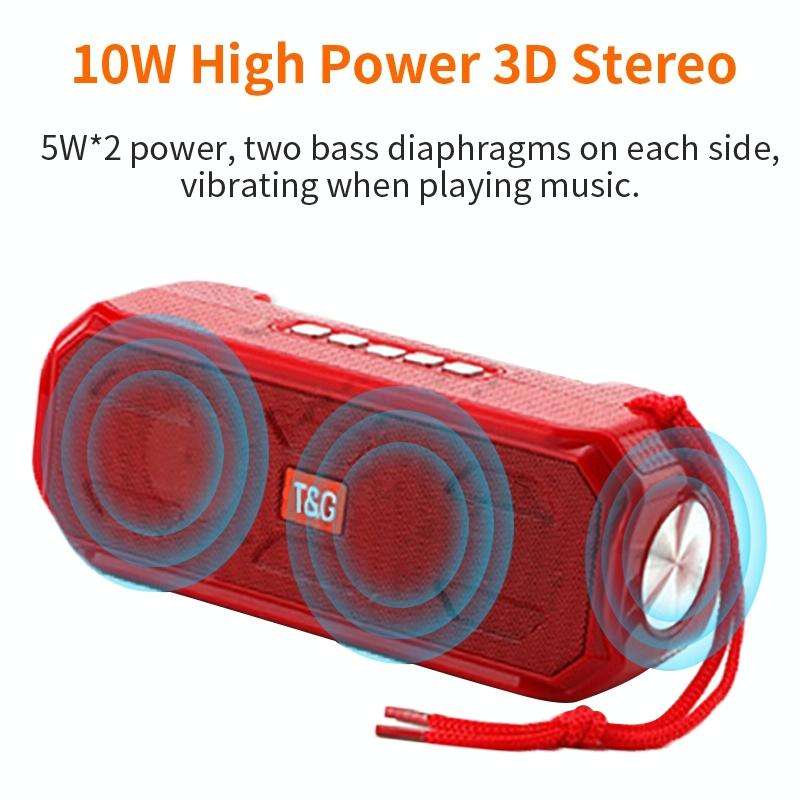 T&G TG280 Solar Power Charging Bluetooth Speakers with Flashlight, Support TF Card / FM / 3.5mm A...