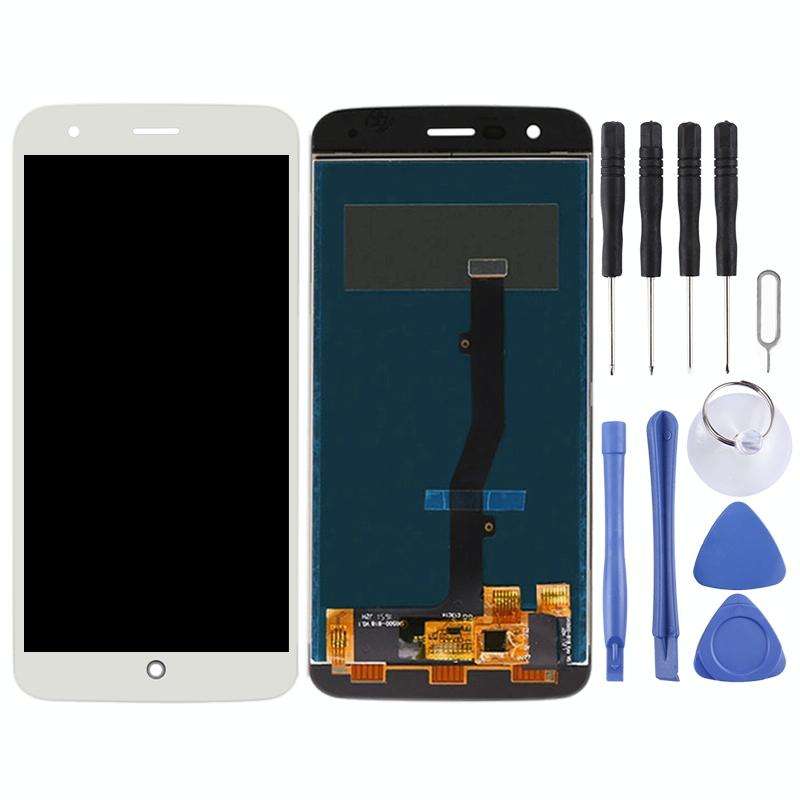 OEM LCD Screen for ZTE Blade V8 Lite with Digitizer Full Assembly (White)
