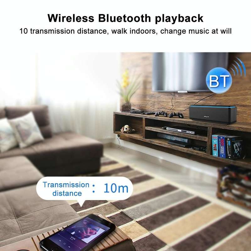 ZEALOT S7 Portable Smart Touch Stereo Bluetooth Speaker with Built-in Mic, Support Hands-Free Cal...