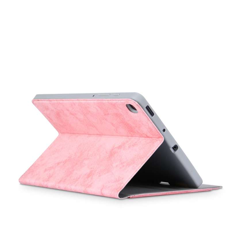 For Samsung Galaxy Tab S6 Lite P610/P615 Marble Cloth Texture TPU Horizontal Flip Leather Case wi...