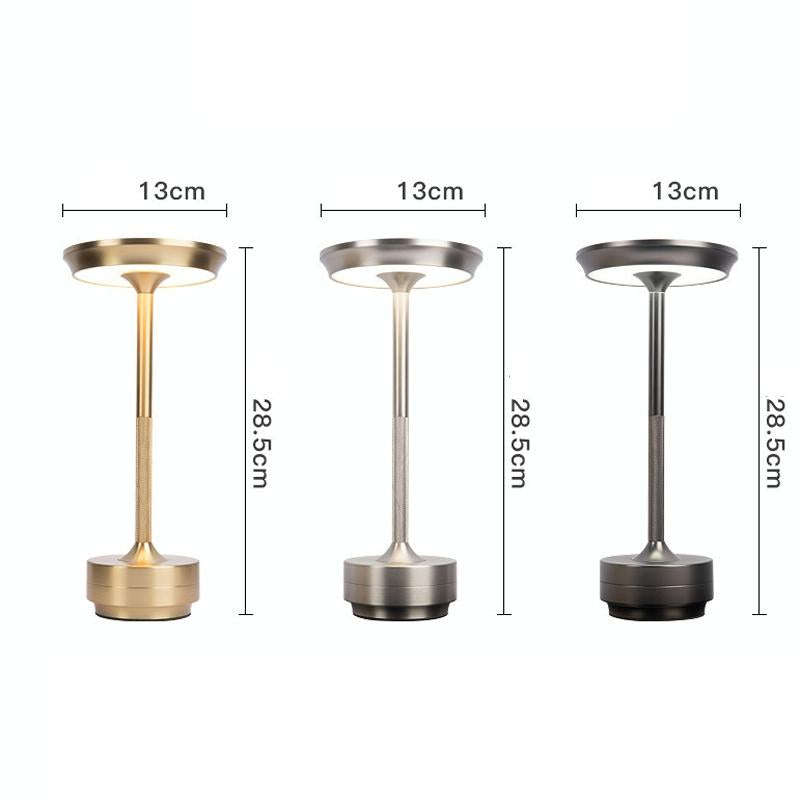 Rechargeable Desk Lamp Removable Desk Lamp Bar Atmosphere Night Light(Gold)