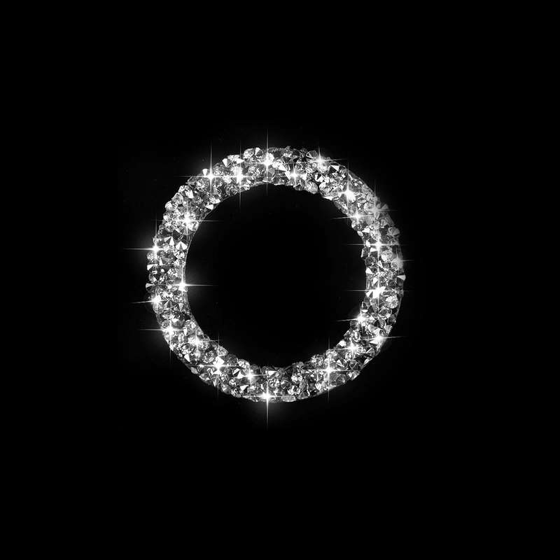 For BMW 3 Series E90 / E92 / E93 2009-2012 Car One-click Start Ring Diamond Decorative Sticker