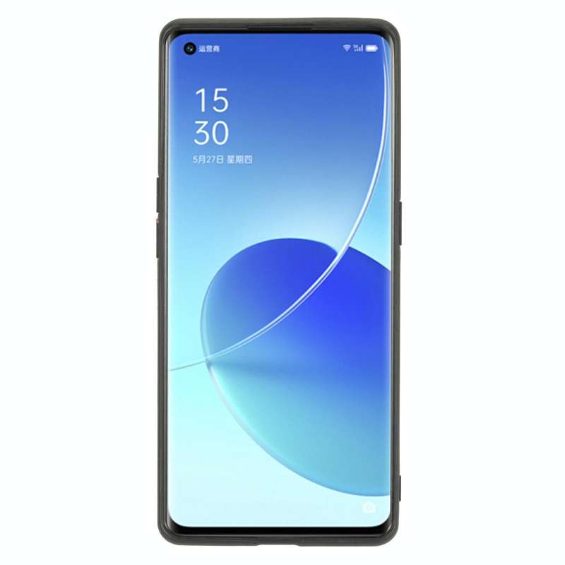 For OPPO Reno6 Pro+ 5G Double Buckle PU + TPU Shockproof Magnetic Protective Case with Card Slot ...
