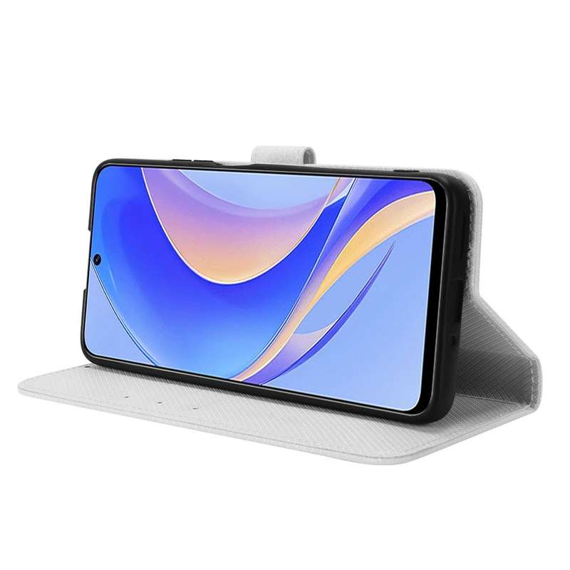 For Huawei nova Y90 Diamond Texture Leather Phone Case(White)