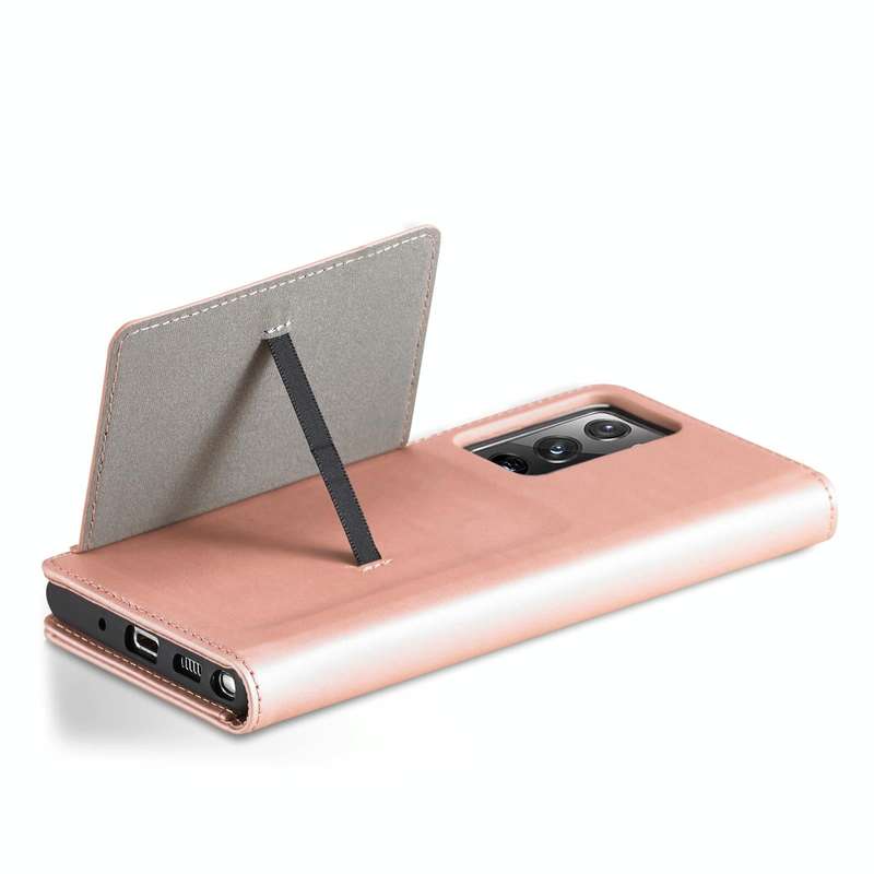 For Samsung Galaxy Note20 Ultra Strong Magnetism Liquid Feel Horizontal Flip Leather Case with Ho...