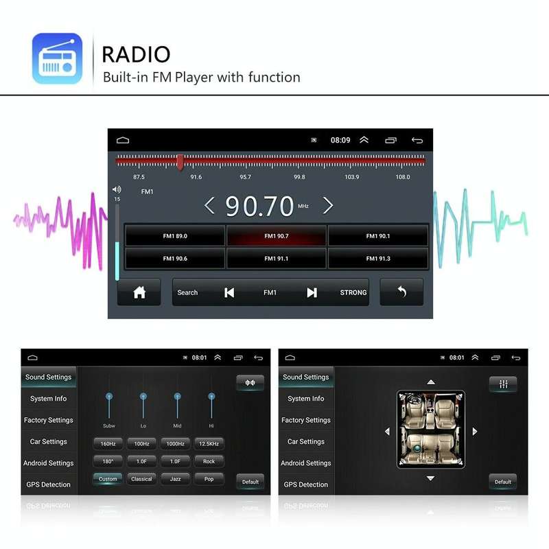 A3040 For Volkswagen 7-inch 2+32G Android Car Navigation Central Control Large Screen Player With...