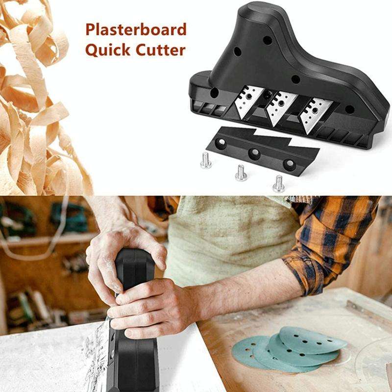 Plasterboard Cutting Angle Planer 45/60 Degree Bevel And Right Angle Chamfering Machine(Black)
