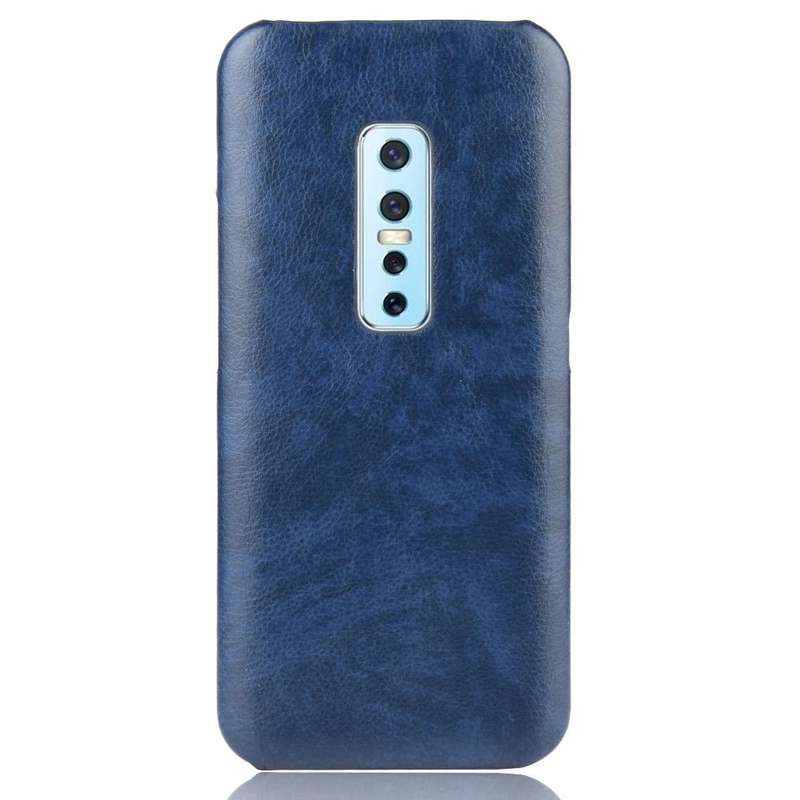 For Vivo V17 Pro Shockproof Litchi Texture PC + PU Case(Blue)