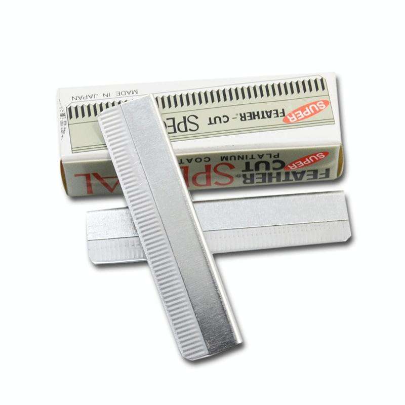 10 PCS Professional Hairdressing Tools Scraper Blade Eyebrow Trimmer Shaving Scratching Hair Feat...