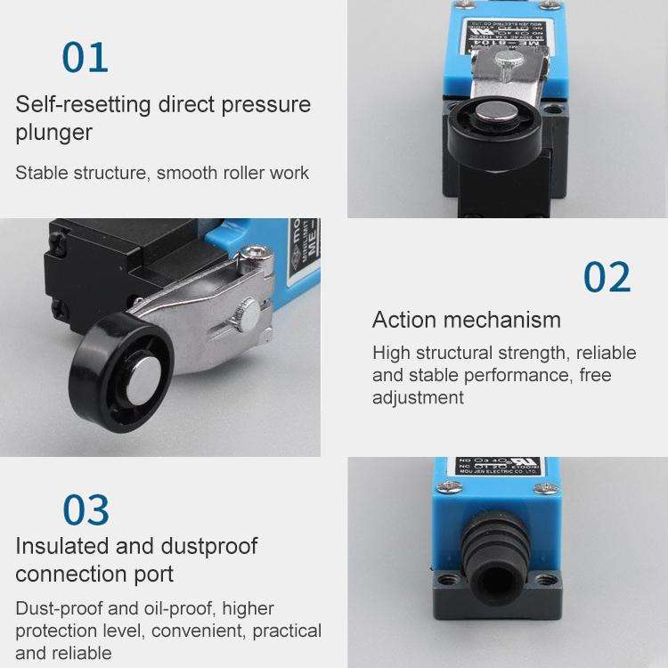 ME-8104 Roller Arm Type Mini Limit Switch(Blue)