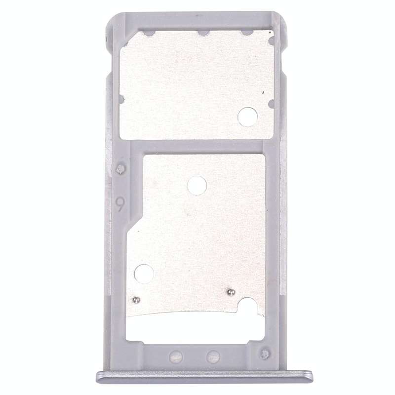 For Huawei Enjoy 7 Plus / Y7 Prime SIM Card Tray & SIM / Micro SD Card Tray(Silver)