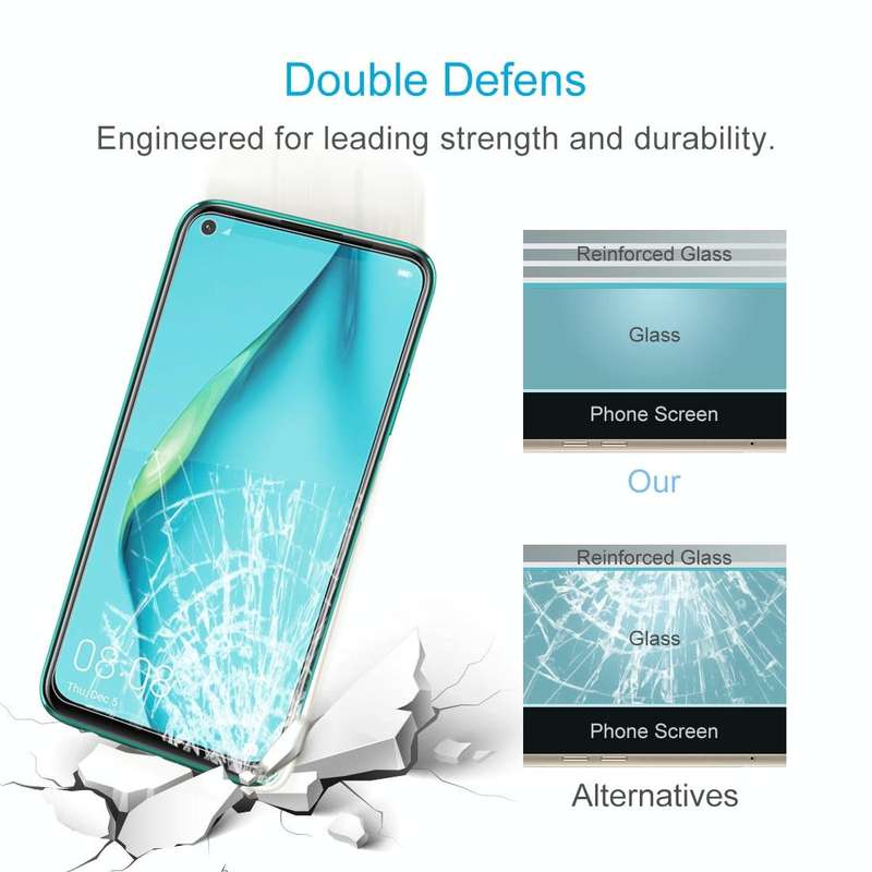 For Huawei P40 Lite 0.26mm 9H Surface Hardness 2.5D Explosion-proof Tempered Glass Non-full Scree...