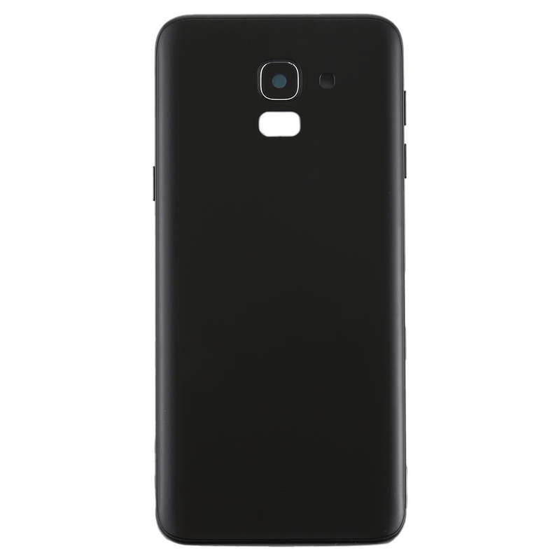For Galaxy J6 (2018) / J600F/DS, J600G/DS Back Cover with Side Keys & Camera Lens (Black)