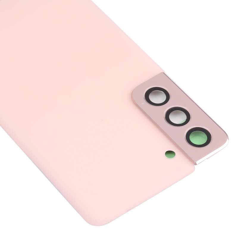 For Samsung Galaxy S21 5G Battery Back Cover with Camera Lens Cover (Pink)
